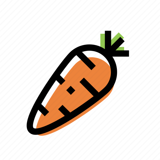 Carrot, color, food, vegetable icon - Download on Iconfinder
