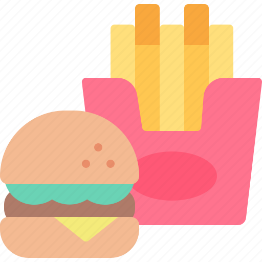 Fast, food, burger, french, fries, hamburger, junk icon - Download on Iconfinder