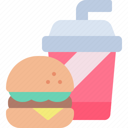 Fast, food, junk, hamburger, soft, drink, burger icon - Download on Iconfinder