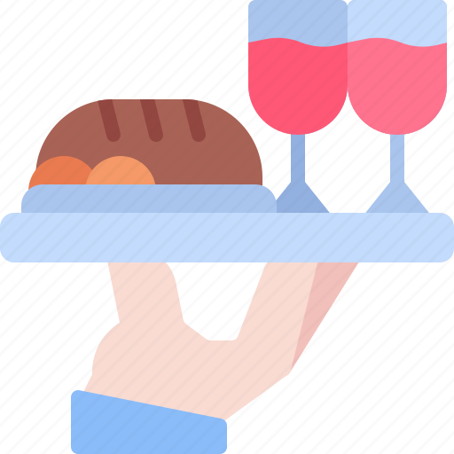 Serving, dish, dinner, lunch, food, drink icon - Download on Iconfinder