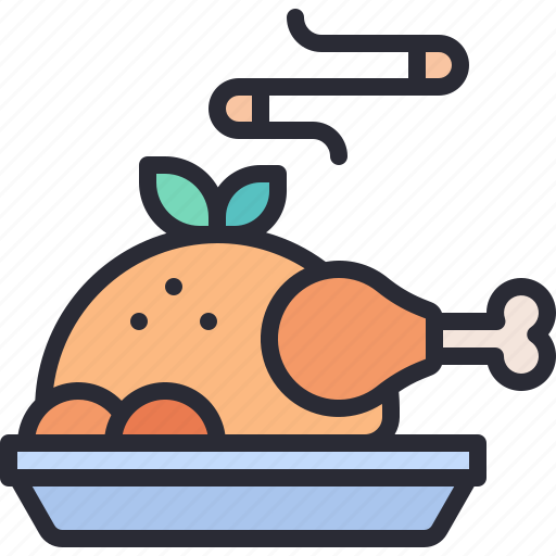 Chicken, turkey, wing, fried, roast icon - Download on Iconfinder