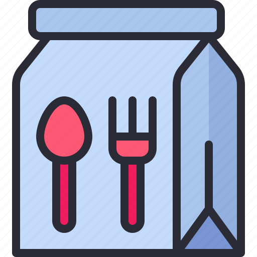 Food, delivery, takeaway, bag, hold, shopping icon - Download on Iconfinder
