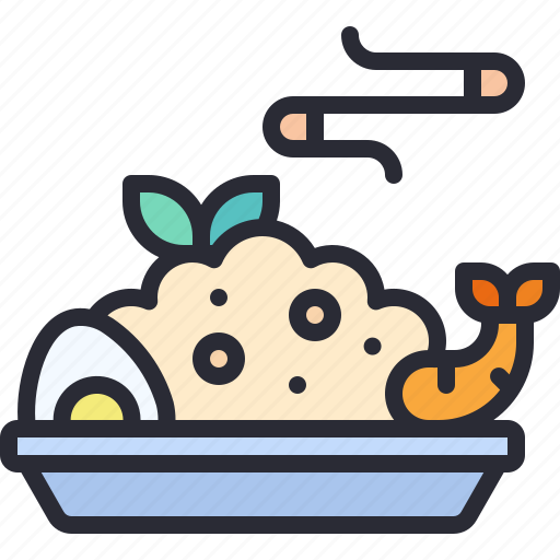 Lunch, fried, rice, meal, egg icon - Download on Iconfinder