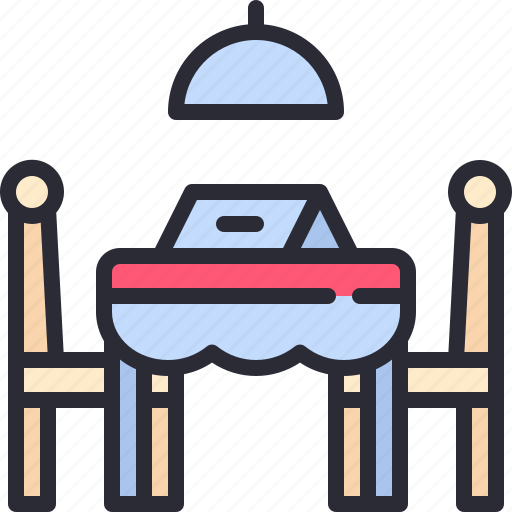 Reservation, dinner, chair, restaurant, table icon - Download on Iconfinder