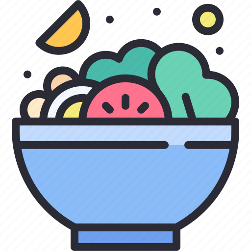 Salad, healthy, food, vegan, vegetarian icon - Download on Iconfinder