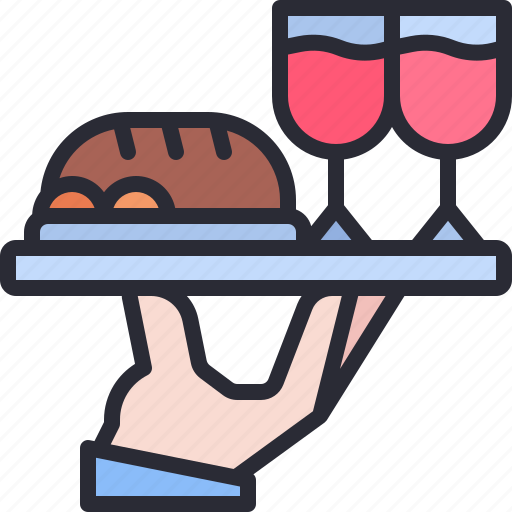 Serving, dish, dinner, lunch, food, drink icon - Download on Iconfinder