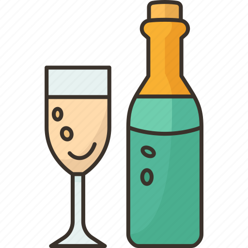 Champagne, bottle, beverage, celebration, party icon - Download on Iconfinder