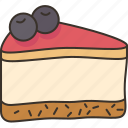 cheesecake, slice, dessert, sweet, gourmet