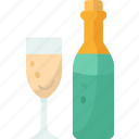 champagne, bottle, beverage, celebration, party