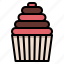 bakery, cake, cupcake, food 