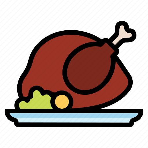 Chicken, food, plate, turkey icon - Download on Iconfinder