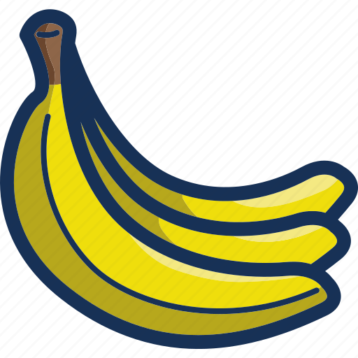 Bananas, food, fruit, gastronomy, healthy, organic icon - Download on Iconfinder