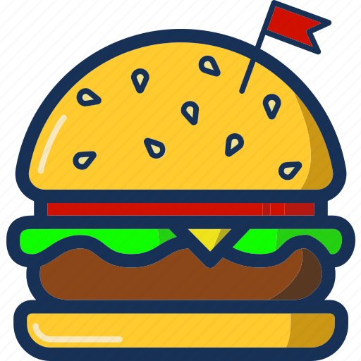 Burger, burguer, cooking, fast food, gastronomy, hamburger, hamburguer icon - Download on Iconfinder