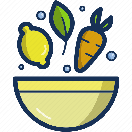 Bowl, food, fruit, healthy, kitchen, salad, vegetable icon - Download on Iconfinder