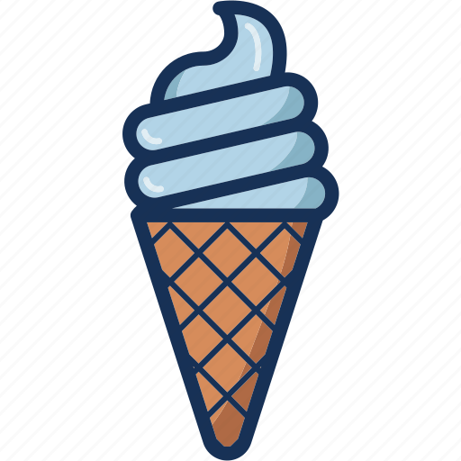 Cone, cream, dessert, ice, ice cream, sweet icon - Download on Iconfinder