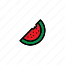 color, food, set, vector, watermelon