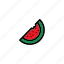 color, food, set, vector, watermelon 