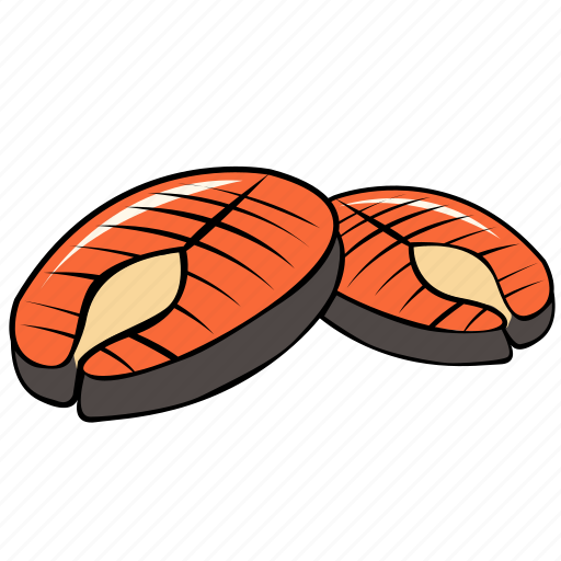 Breakfast, fish, food, health, meat, salmon, tasty icon - Download on Iconfinder