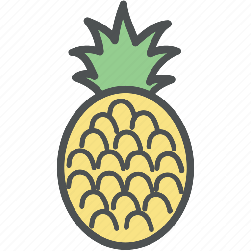 Ananas, food, fruit, healthy food, pineapple, tropical fruit icon - Download on Iconfinder