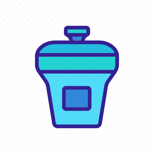 Container, food, lid, package, rectangular, transportation, upright icon - Download on Iconfinder
