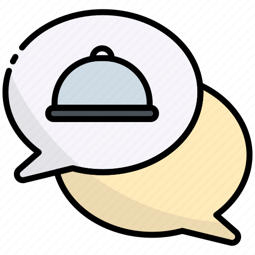 Chat, message, food tray, food, tray, order, restaurant icon - Download on Iconfinder