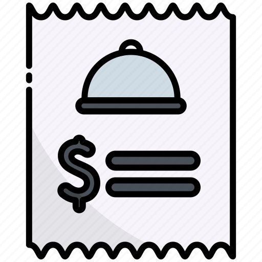 Bill, payment, invoice, restaurant, food, shop, finance icon - Download on Iconfinder