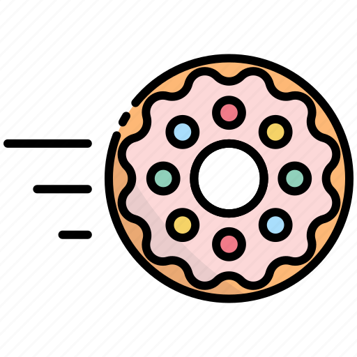 Donut, food, sweet, dessert, bakery, delivery, food delivery icon - Download on Iconfinder