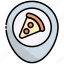 placeholder, location, pin, map, fast food, restaurant, pizza 