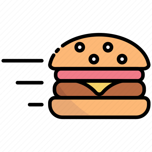 Burger, fast-food, hamburger, junk-food, delivery, food delivery, food icon - Download on Iconfinder