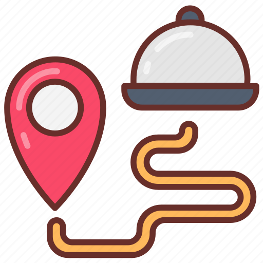 Food, delivery, location, online, tracing icon - Download on Iconfinder