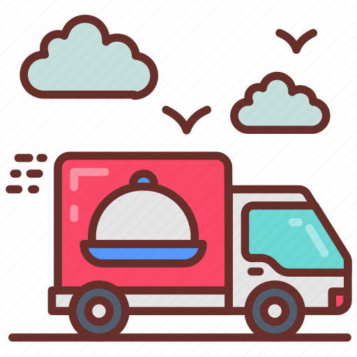 Delivery, truck, van, box, supply, catering icon - Download on Iconfinder