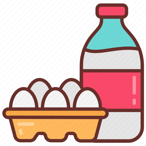 Diary, milk, eggs, dairy, farm, supermarket icon - Download on Iconfinder