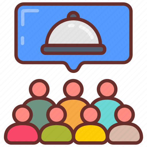 Group, delivery, food, meal, bulk, shared, coordinated icon - Download on Iconfinder