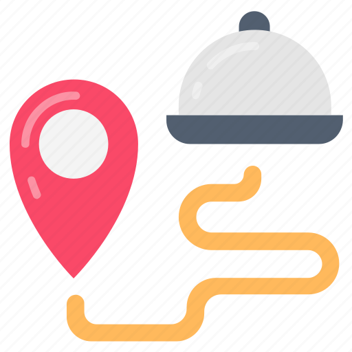 Food, delivery, location, online, tracing icon - Download on Iconfinder