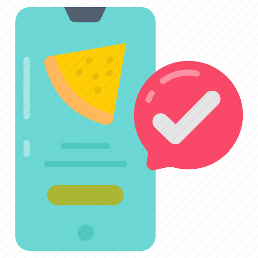 Order, confirm, take, online, mobile, pizza icon - Download on Iconfinder