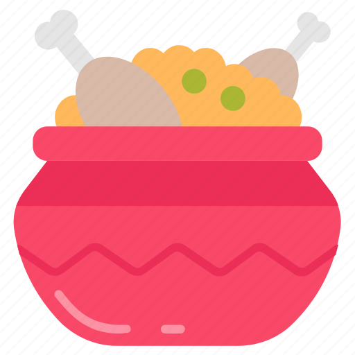 Biryani, chicken, barbecue, rice, cooked icon - Download on Iconfinder