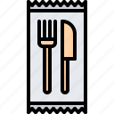 cutlery, delivery, disposable, eat, food, restaurant 