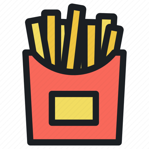 French, fries, food, package, fast, snacks, potato icon - Download on Iconfinder