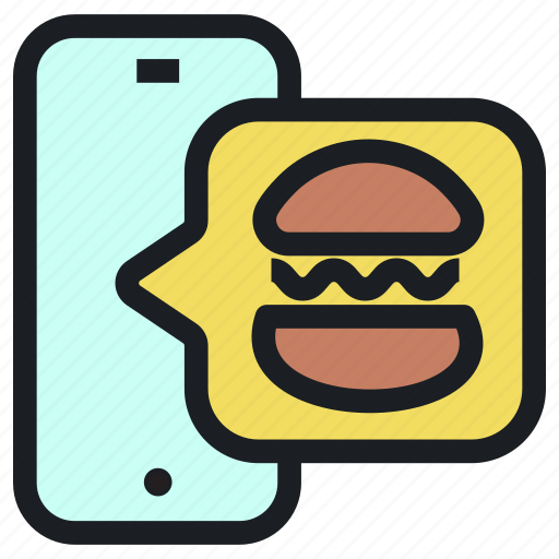 Online, food, order, mobile, ordering, burger, fast icon - Download on Iconfinder