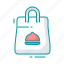 bag, food, food delivery, market, meal, restaurant, shop 
