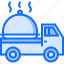 cloche, delivery, eat, food, restaurant, truck 