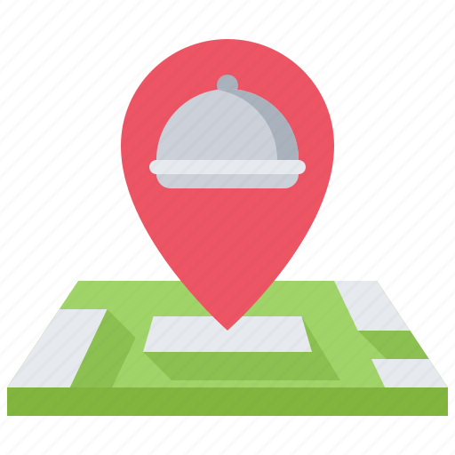Delivery, eat, food, location, map, pin, restaurant icon - Download on Iconfinder