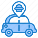 car, delivery, food, location, shipping