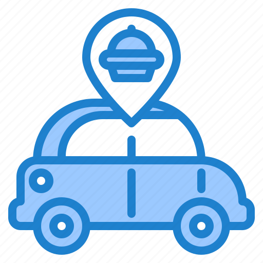 Car, delivery, food, location, shipping icon - Download on Iconfinder