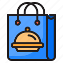 bag, delivery, food, package, shopping