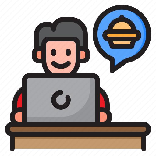 Delivery, food, man, office, package icon - Download on Iconfinder