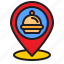 delivery, food, location, map, shipping 