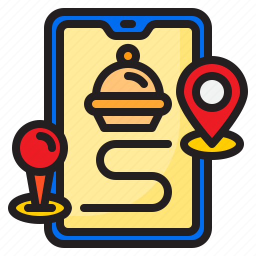 Delivery, food, location, map, shipping icon - Download on Iconfinder