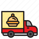 delivery, food, package, shipping, truck