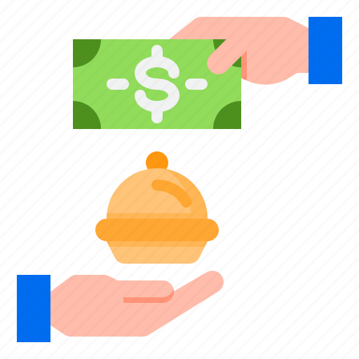 Delivery, food, hand, money, pay icon - Download on Iconfinder